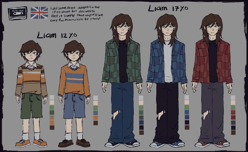 Liam Color Variations – Winter VN Jam