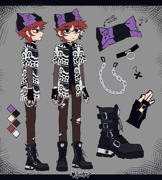 Character Sheet (Side & Front View) – Commission