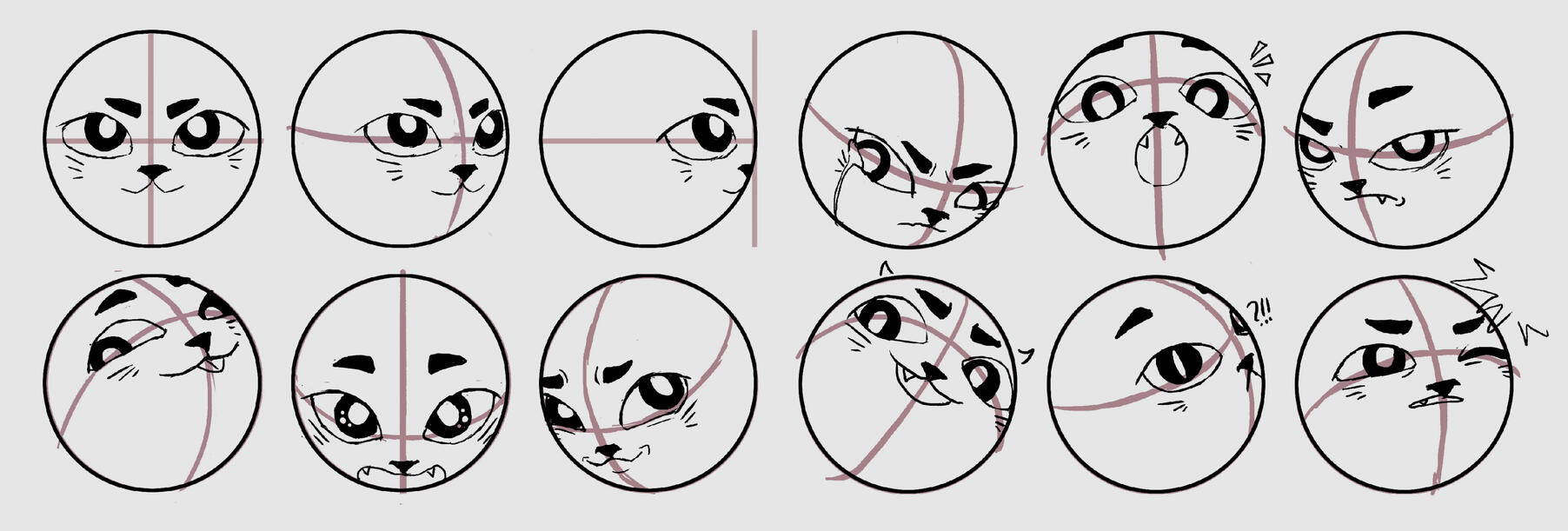 Head Angles & Expressions Study – Technical Practice