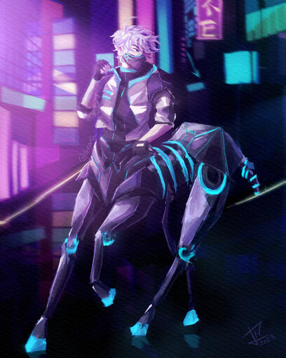 Cyber Centaur – Concept Illustration
